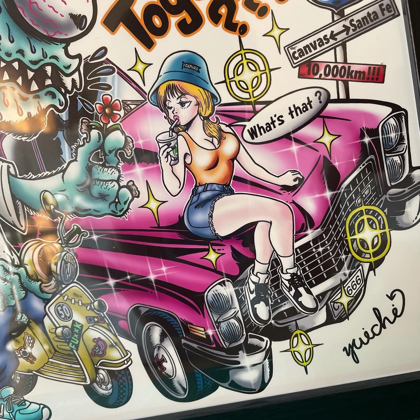 A4　かっこいいストリート系イラスト クールなストリート系若者3人[20037001842]の写真・イラスト素材