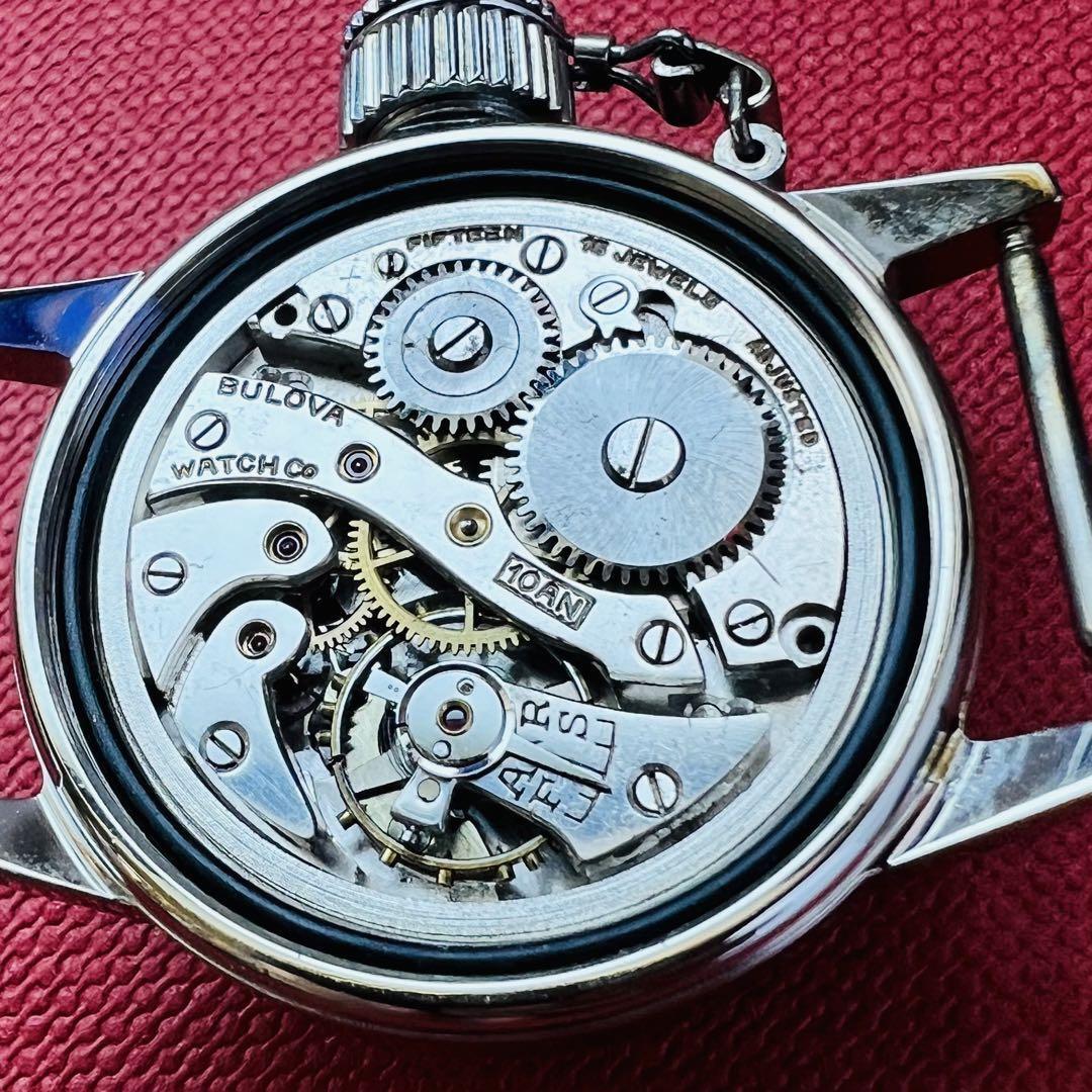 BULOVAクオーツ時計 (OH済） - 腕時計(アナログ)