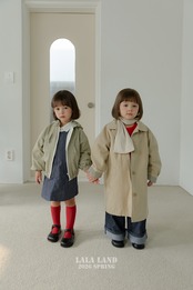 LALALAND 26/SS (Kids)Spring trench coat