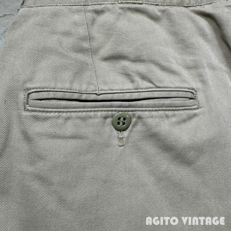 60's U.S.ARMY チノトラウザーズ ミリタリーチノ ベージュ LAWRENCE