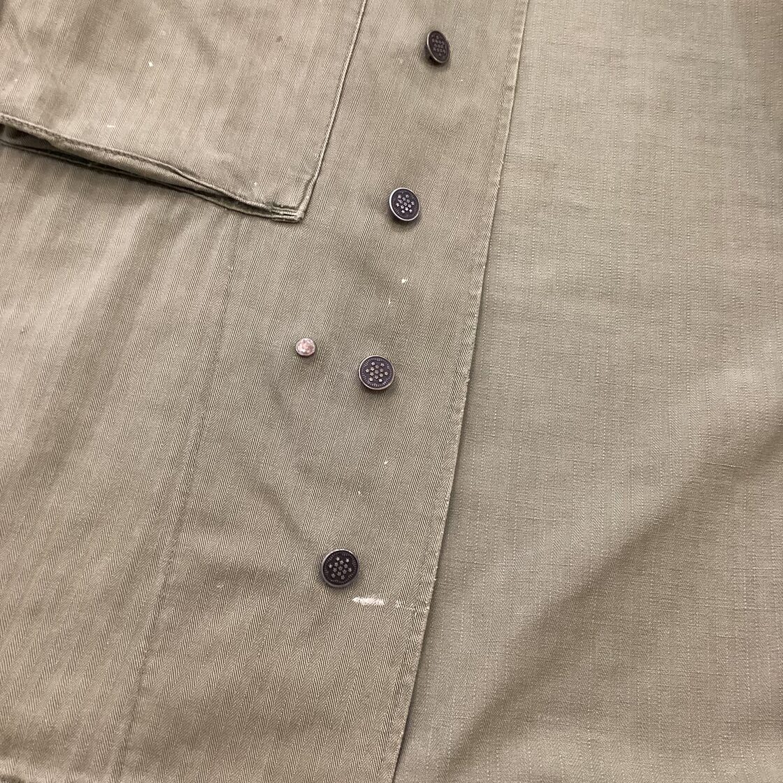 40s U.S.ARMY M-43 HBT JKT 13stars 13スターズ 打ち込みボタン メタル 