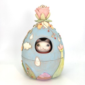 【月魚ひろこ】立体作品「マドネコ」