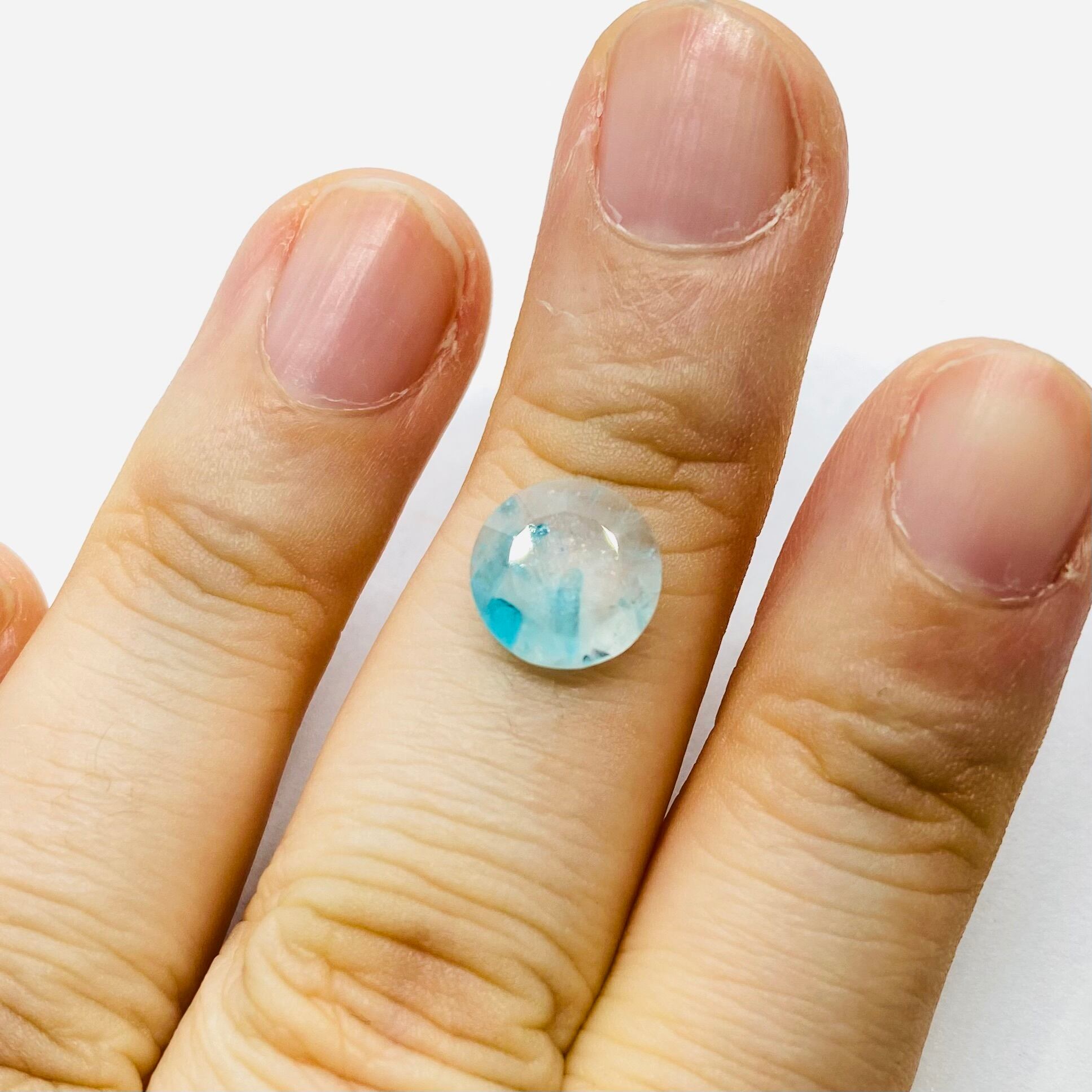 パライバ鉱山な景色 パライバトルマリンインクオーツ