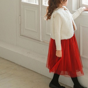 クリスマスハートデザインメッシュワンピース