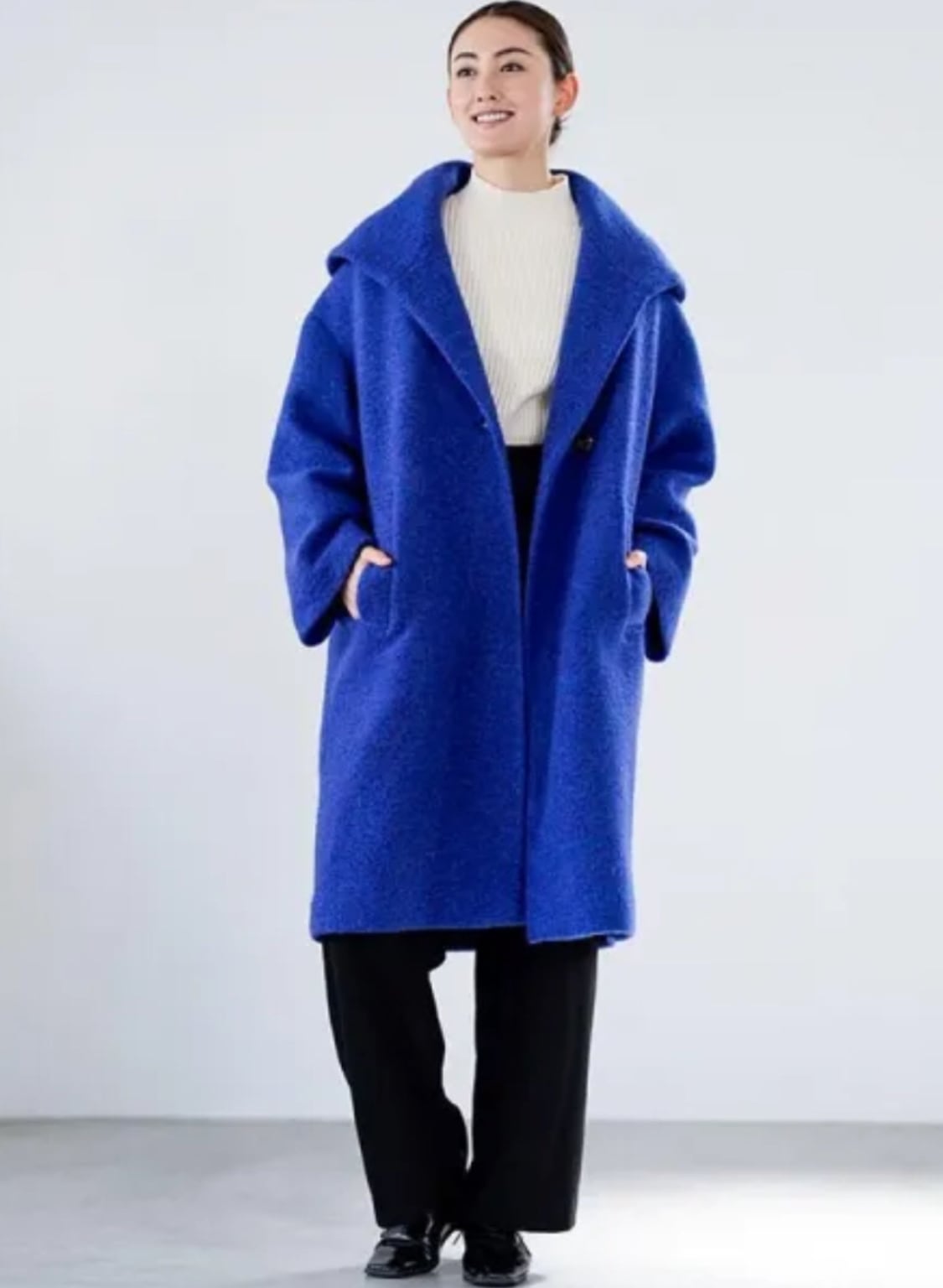 Lallia Mu ウールツイードショートコート 新品 Lallia Mu ラリアムー ヘリンボーンツイードショートコート 38