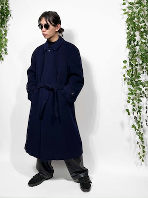 "ITALY" belted cashmere coat