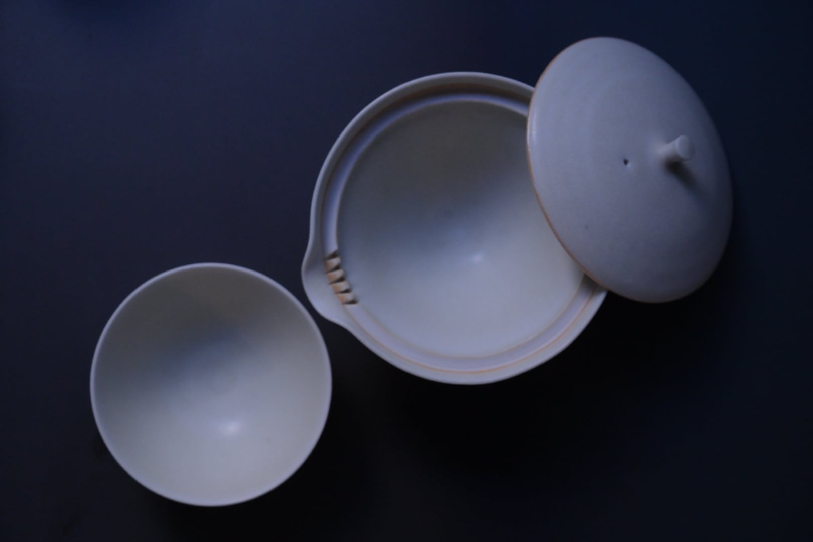 土井善男 緑白釉 宝瓶旅セット | 鎌倉倶楽部 茶寮