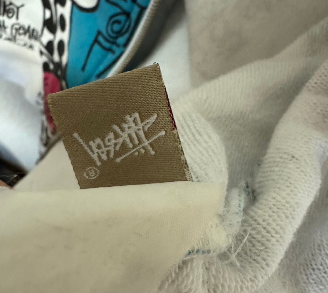 STUSSY】 グラフィック 総柄 ジップパーカー ホワイト Lサイズ | 変奇堂