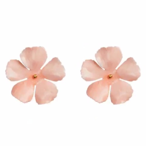 販売Jennifer BehrジェニファーベアGrace Earring- - blush-clip　グレースイヤリングピンク