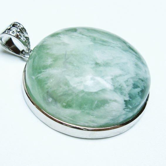 エンジェルフェザー フローライト ペンダント 一点物 112-12078