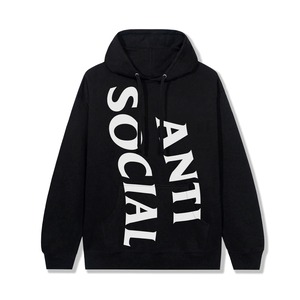 ANTI SOCIAL SOCIAL CLUB  Vertical Horizon Black Hoodie  BLACK