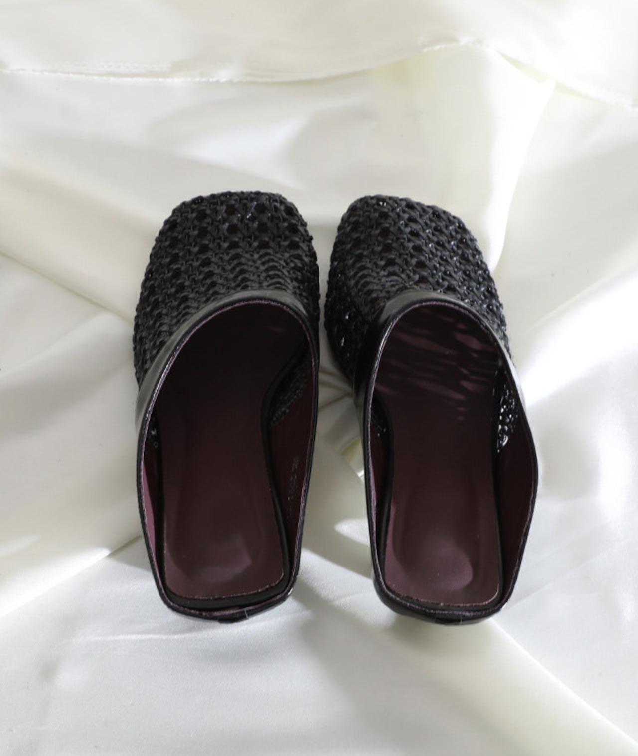 フランス製牛革編みサンダル