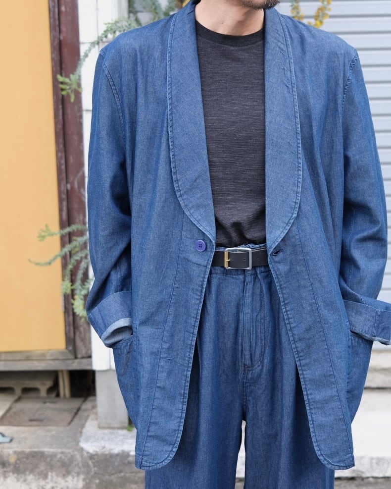 SEEALL” OVERSIZED SHAWL COLLAR JACKET BLACK“ | Lapel online store