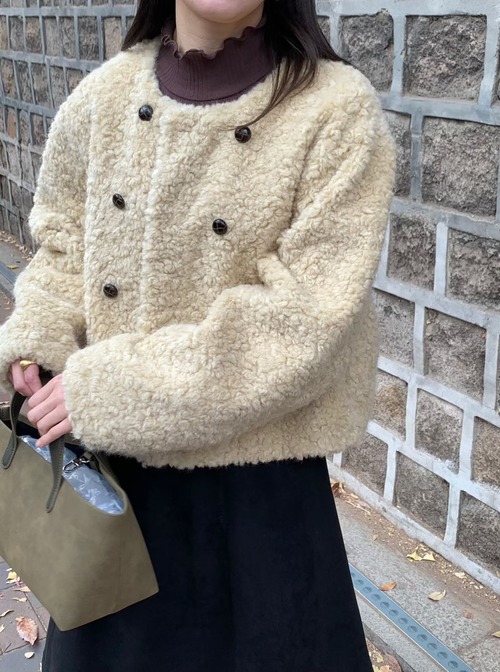 (予約) signature / Condie shearling mustang coat 2color