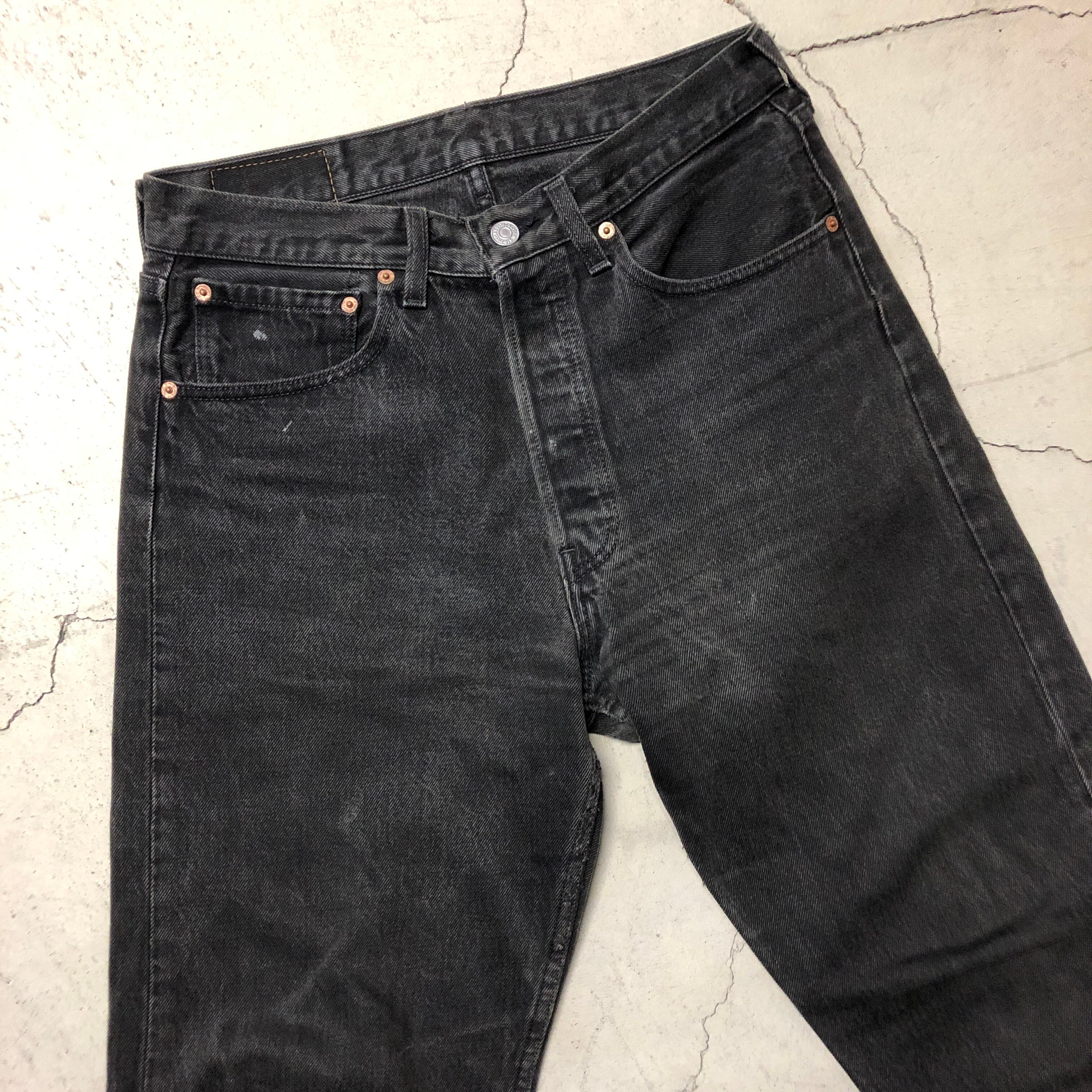 ⊕LEVI'S 501 後染め BLACK DENIM PANT USA | safarionline