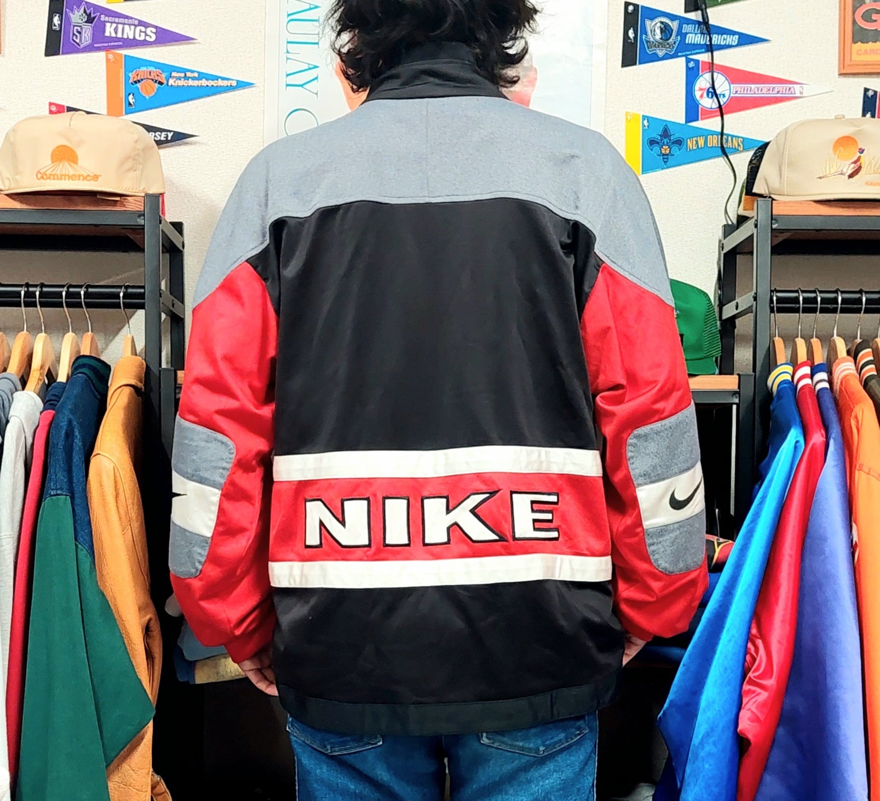 90's NIKE 希少デザイン！スナップボタン トラックジャケット | 古着屋