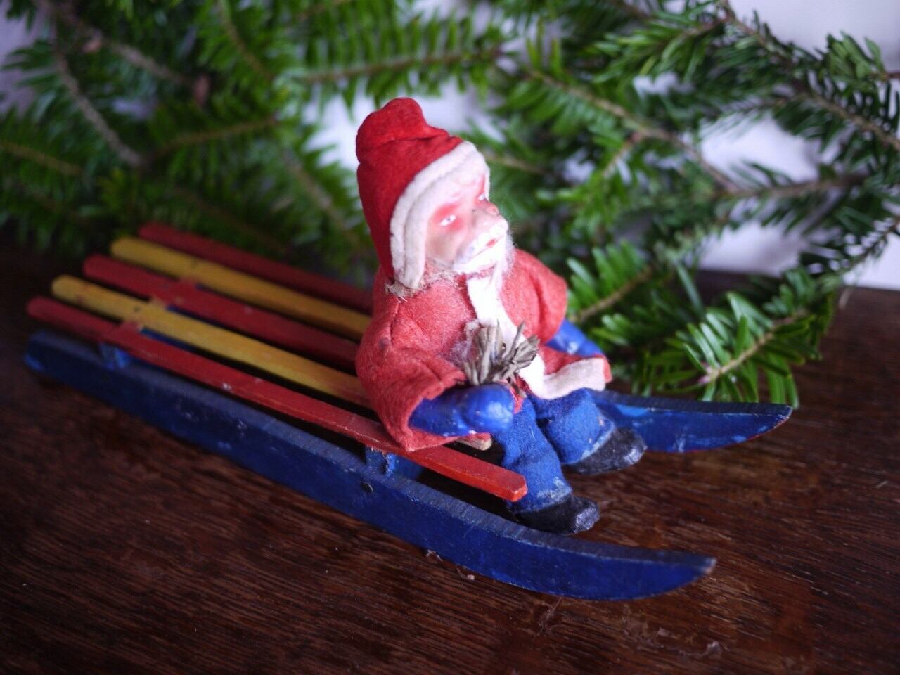 急ぐサンタ人形 ドイツヴィンテージ | こりすのパン屋Base店 （世界の