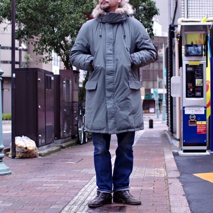 1990s North Country by EATON Long Down Parka with Fur Hood