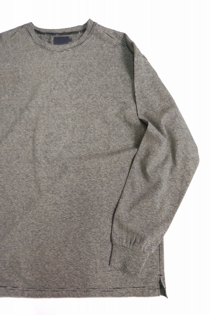 Cotton Hemp Pin Border L/S Tee