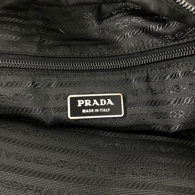 PRADA プラダ トートバッグ ブラック トライアングルロゴ ナイロン vintage ヴィンテージ オールド naaxd3
