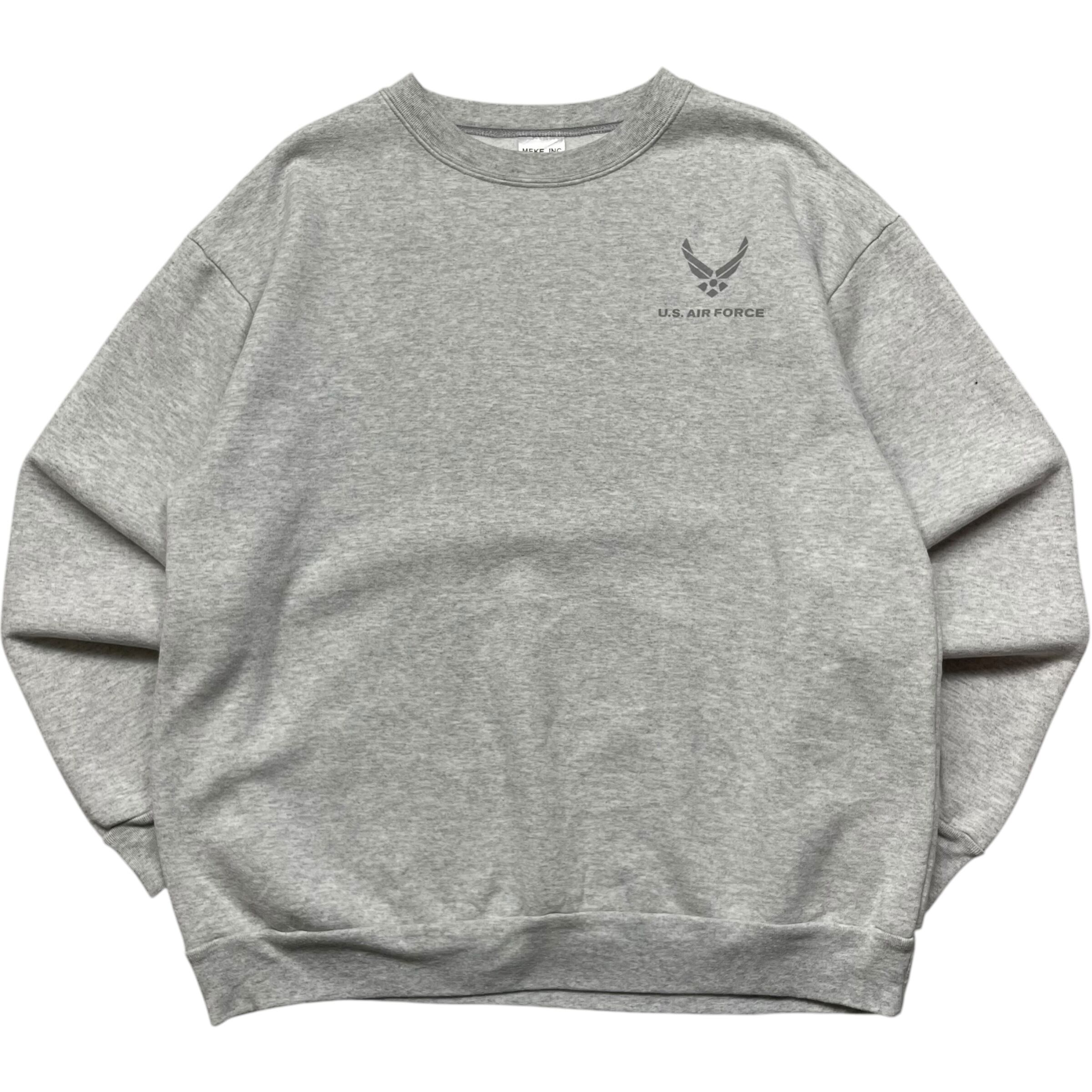 《L》U.S.AIRFORCE アメリカ空軍 リフレクター スウェット USA製 no.5041
