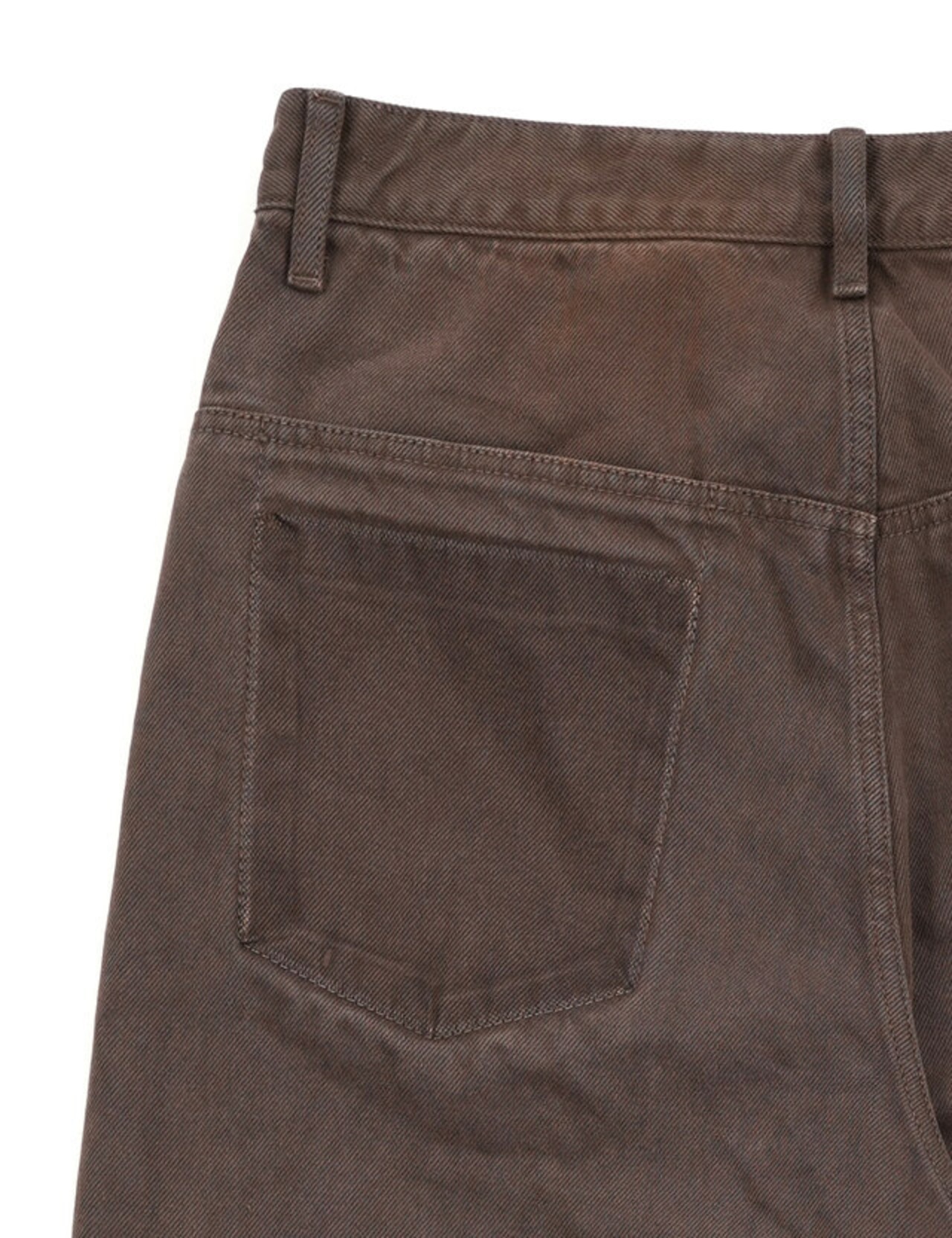 FAR FROM WHAT/ wrinkled washed pants brown