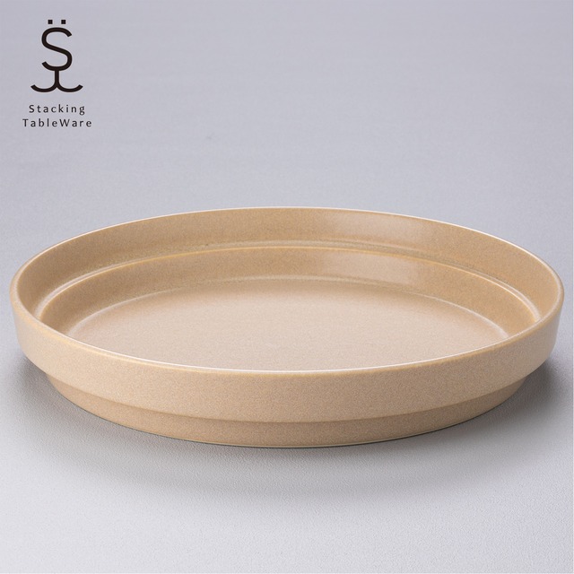 スタッキングテーブルウェア スタッキングプレート・L ＜ベージュ＞
