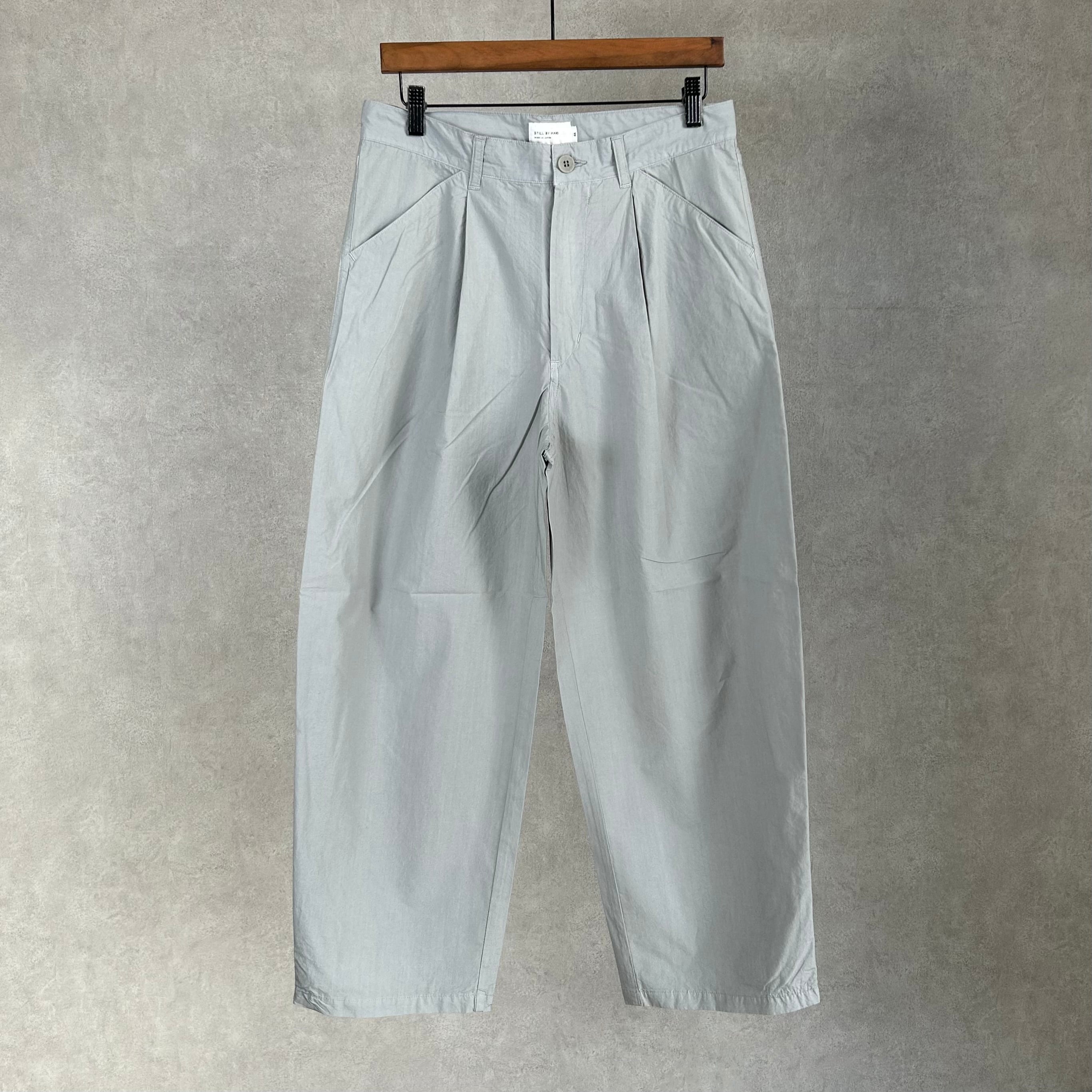 26SS》【STILL BY HAND】TYPEWRITER TACK WIDED TROUSERS スティルバイ