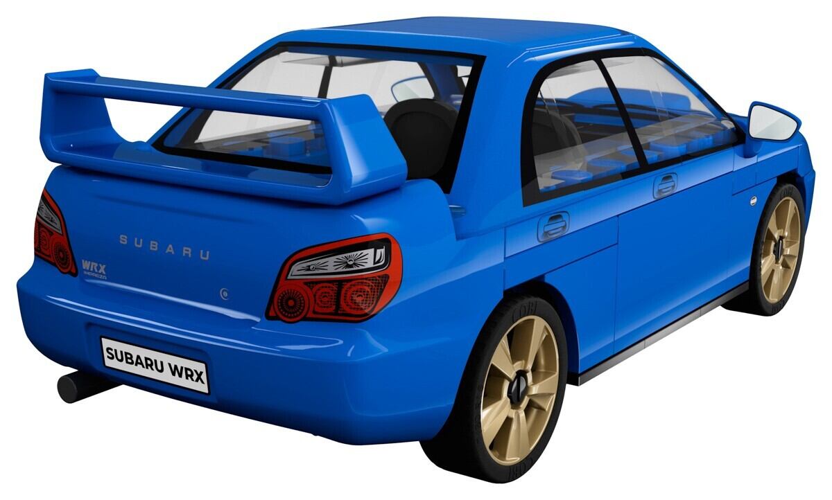 COBI #24648 スバル インプレッサ WRX STI (青) Impreza WRX (Blue)