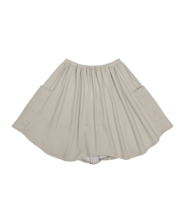 [COYSEIO] STRIPED LAYERED MIDI SKIRT LIGHT GREY 正規品 韓国ブランド 韓国通販 韓国代行 韓国ファッション コイセイオ 日本 店舗