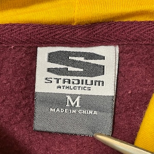 【STADIUM ATHLETICS】カレッジ ミネソタ大学 刺繍ロゴ MINESOTA パーカー スウェット プルオーバー フーディー M US古着