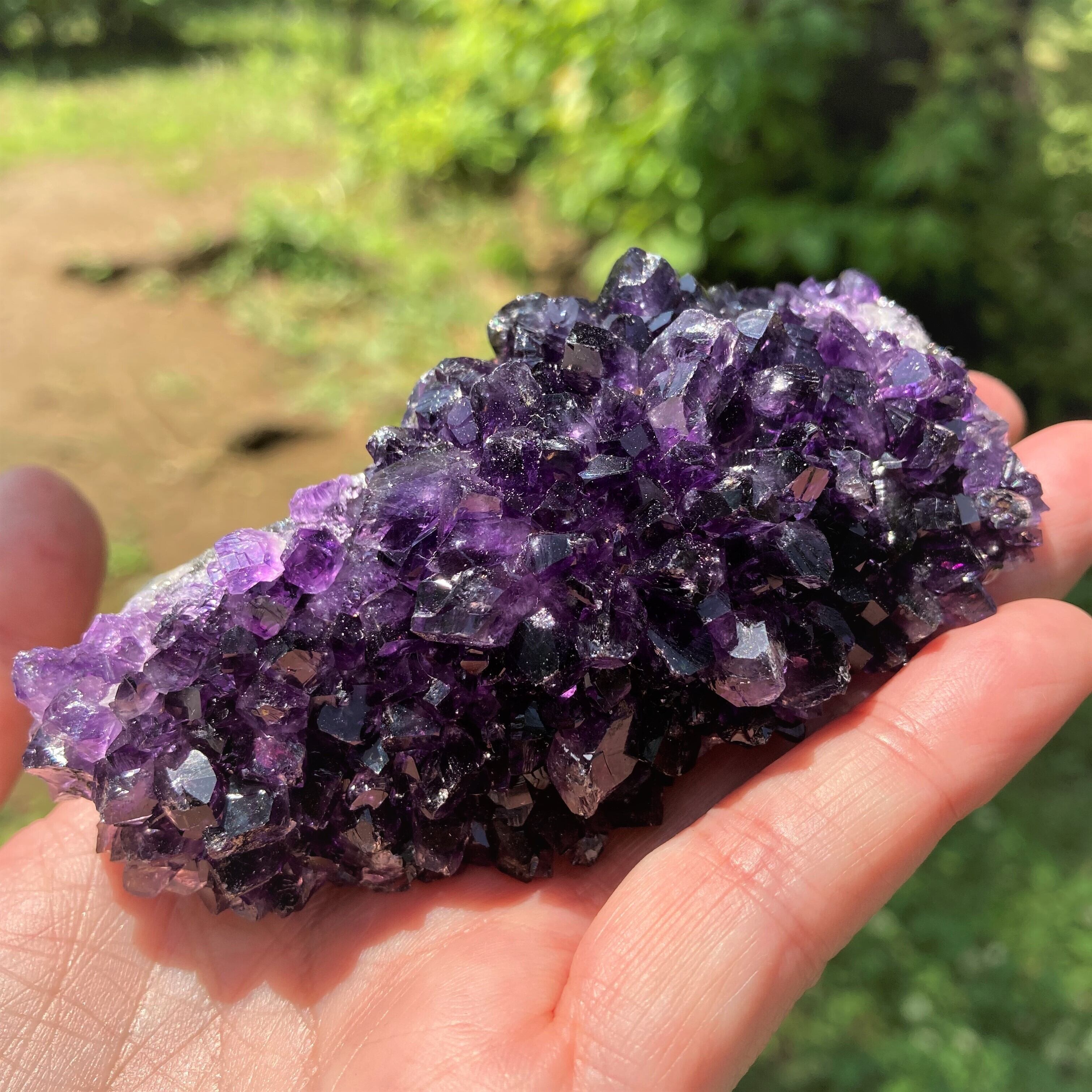 珍しい！コブ付きウルグアイ産アメジストクラスター ウルグアイ産・アメジスト コブクラスター | M Minerale