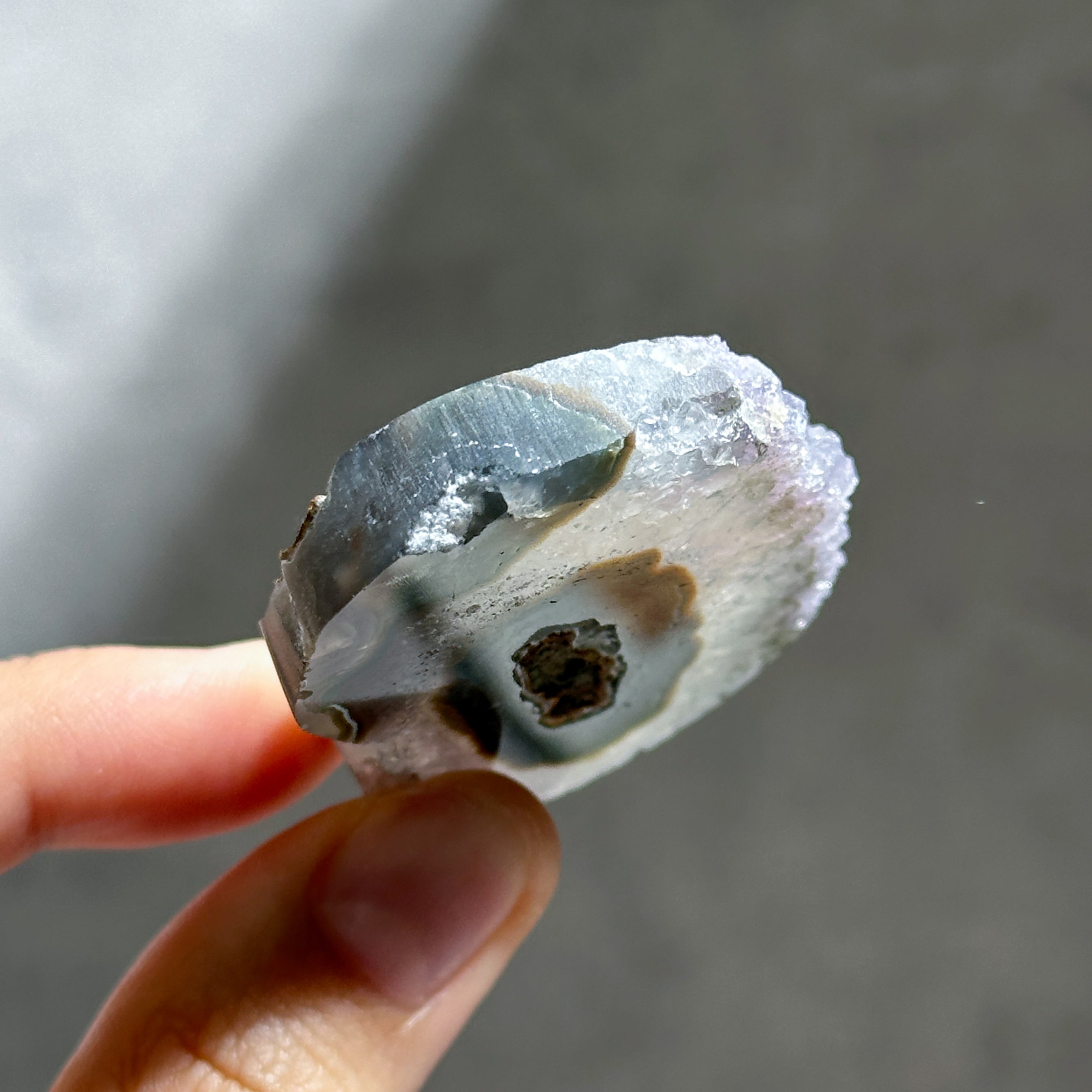 アゲート×アメジスト ハート85◇ Agate× Amethyst ◇天然石・鉱物