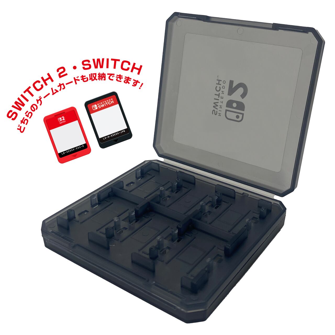 カードケース12 for Nintendo Switch 2 /CLEAR /BLACK /RED | ilexdirect