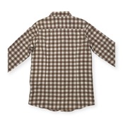 CROCODILE クロコダイル ブロックチェック ロング シャツ サイズ LL /レディース/ワンピース/ブラウン系