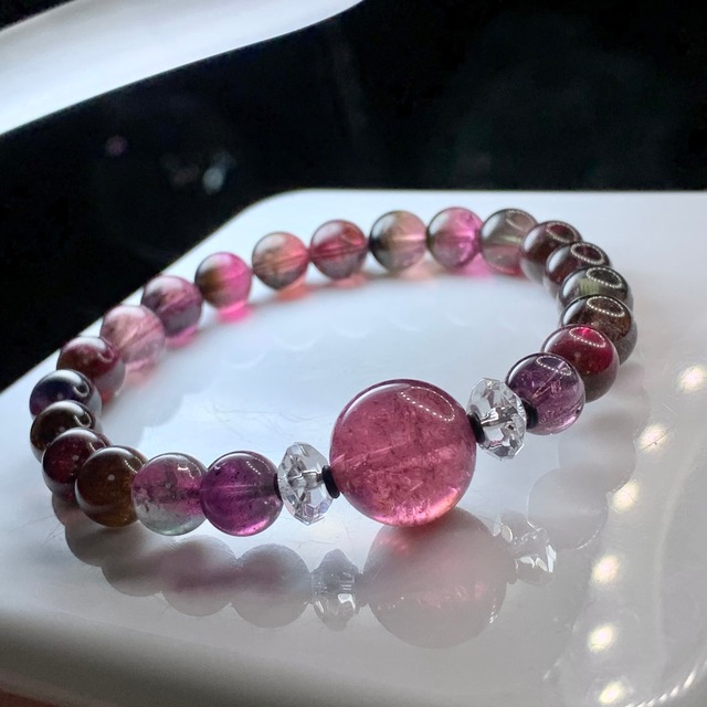 プレミアム・希少な特殊カラー☆レアカラートルマリンブレスレット
