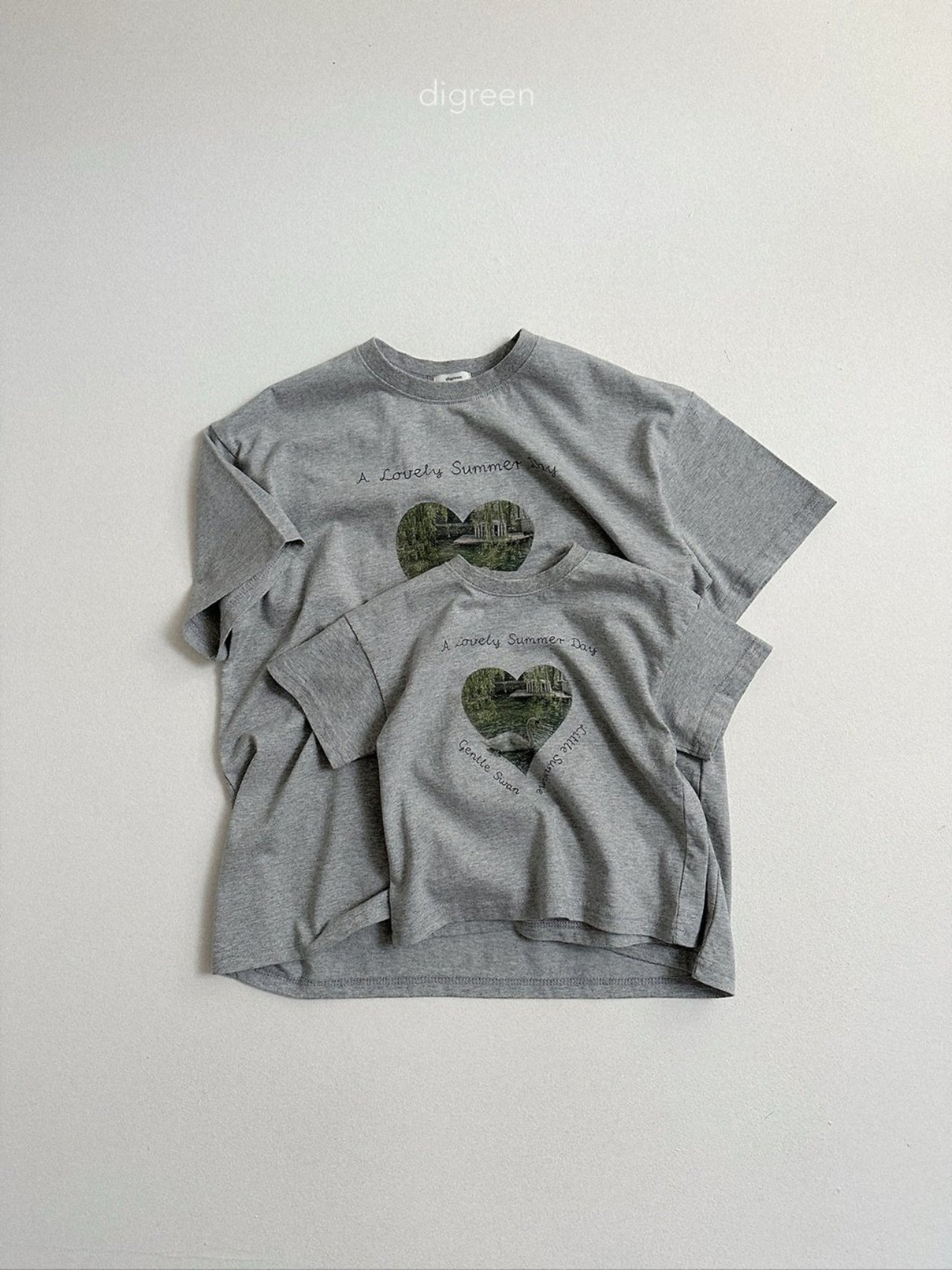 【取寄/韓国直送】digreen 26/SM （Mom）ピュアスワンTシャツ｜親子コーデ｜夏服｜韓国子供服