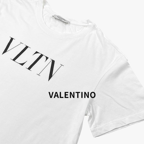 VALENTINO ヴァレンティノ 19SS VLNT ロゴ 半袖 Tシャツ コットン SB3MG07D3V6 ホワイト トップス / J&NREUSE メンズ トップス