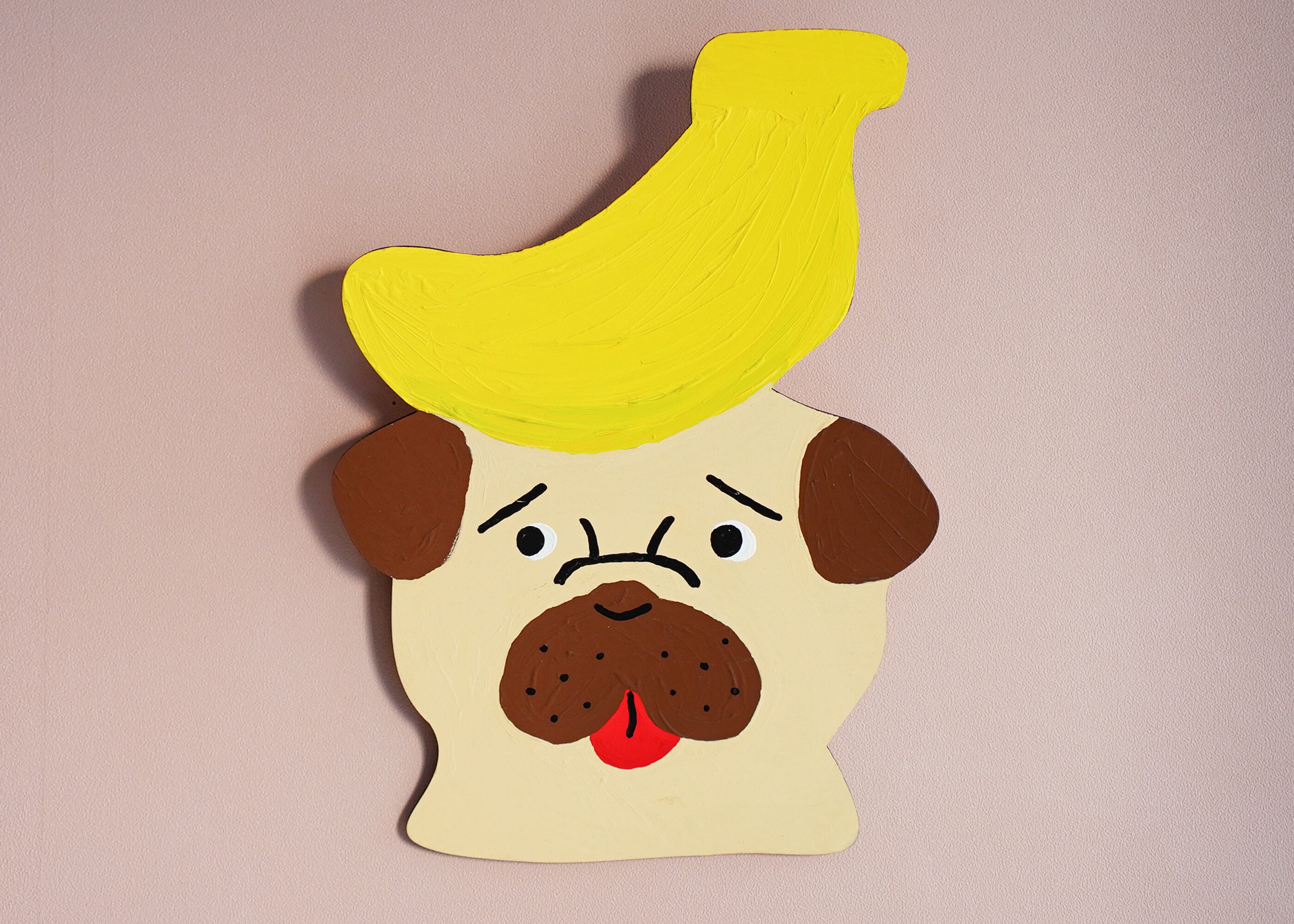 wood objet 原画 「バナナパグ」