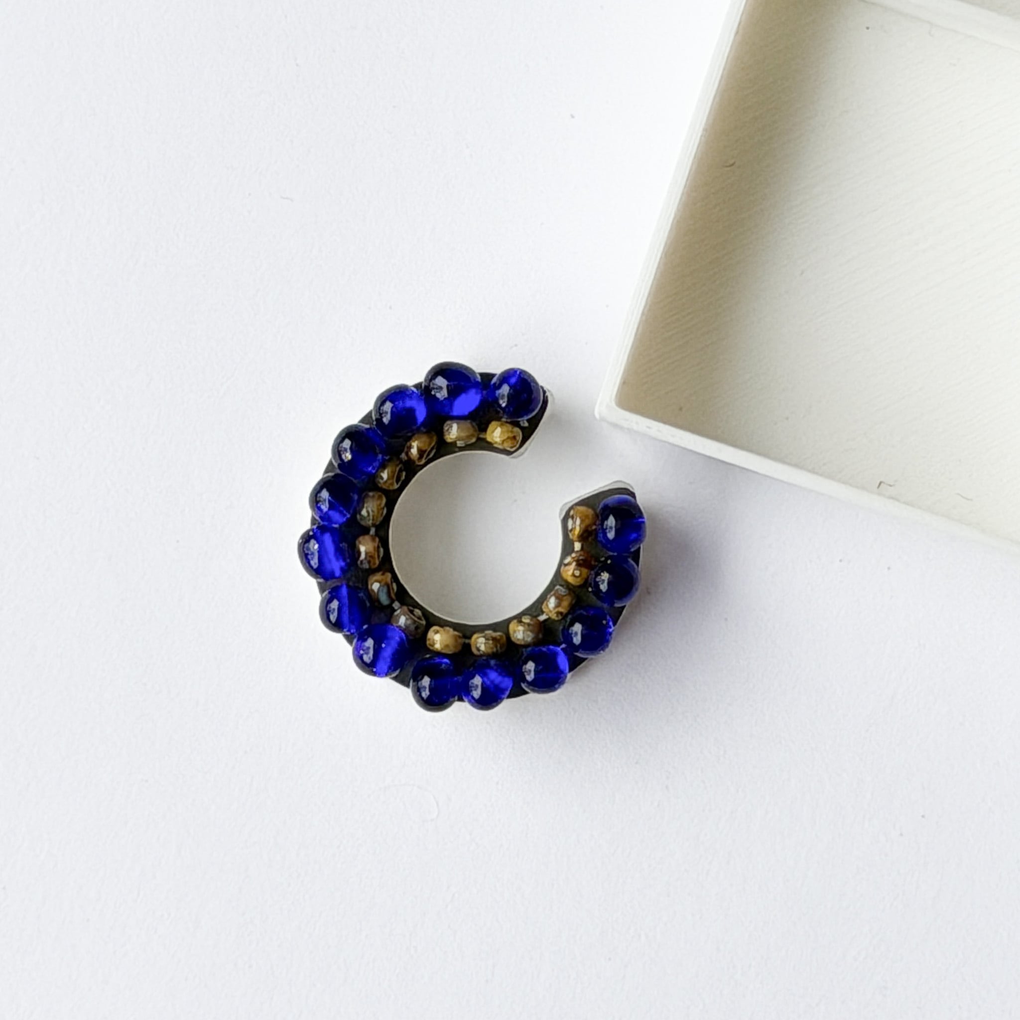 puzzle ring ear cuff 'bicolor' [12]