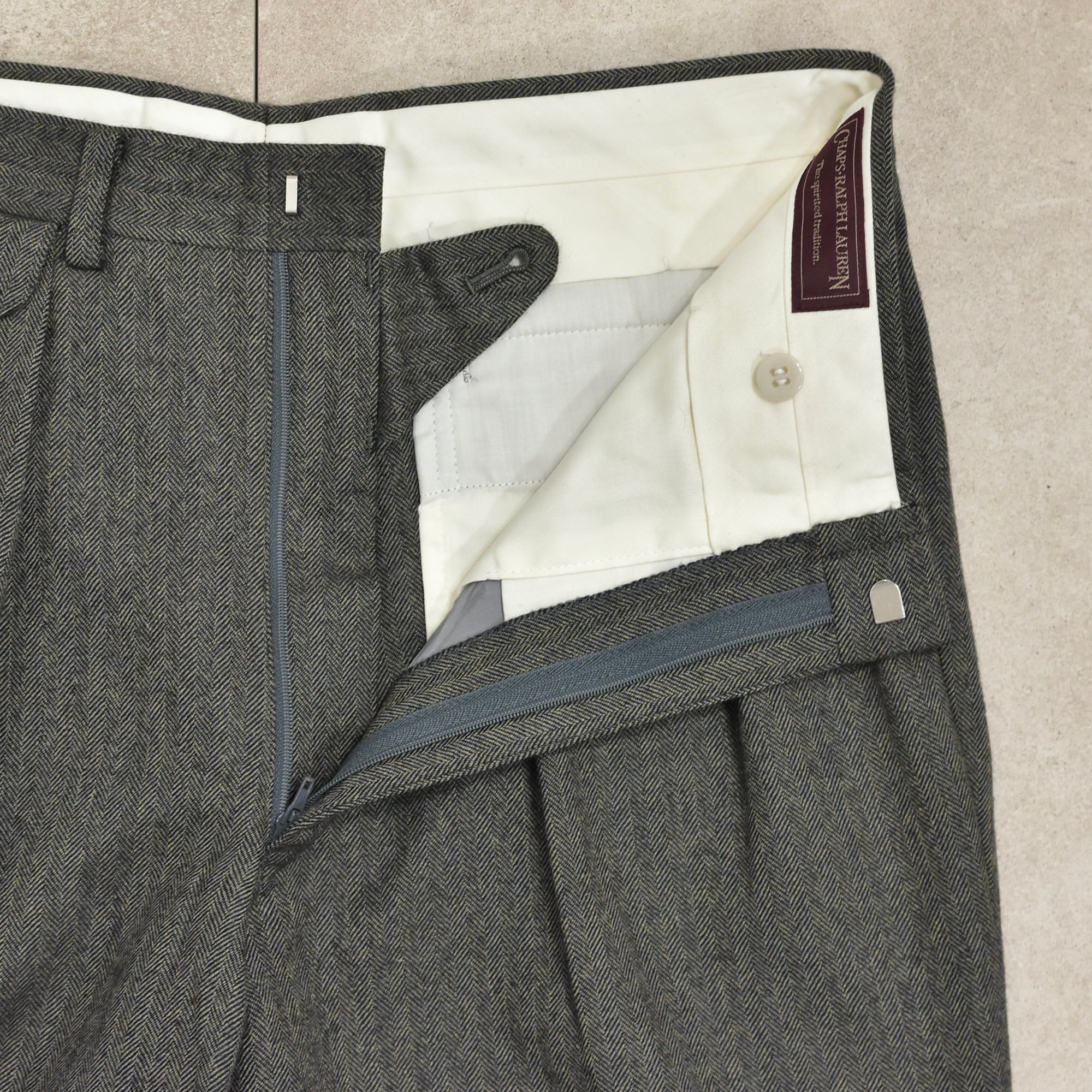 80～90s CHAPS Ralph Lauren wool slacks | 古着屋 grin days memory