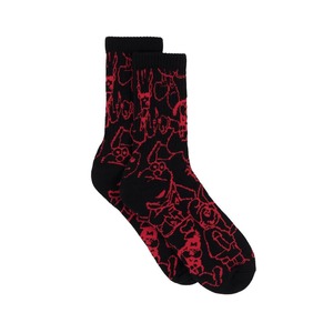 Classic Grip / Confused Character Socks / Black