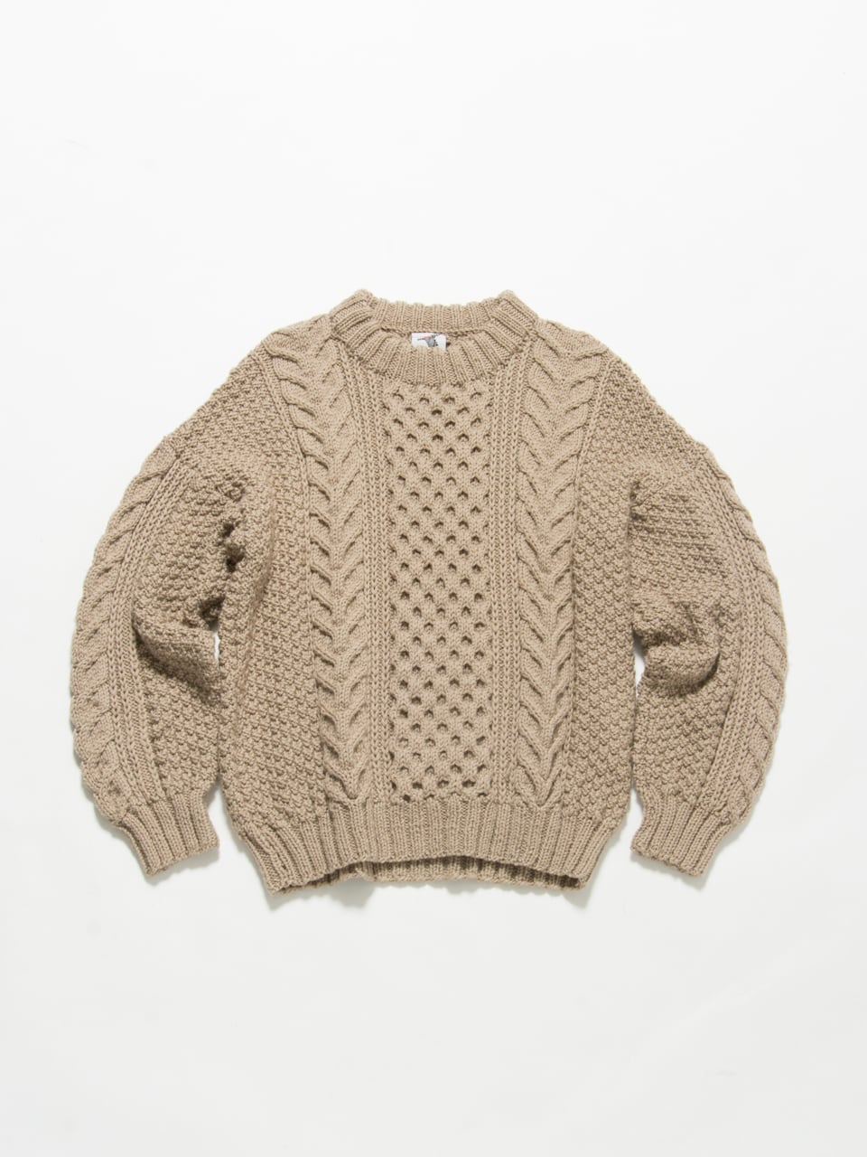 【Made in New Zealand】Hand made Alan sweater（ニュージーランド製 ハンドメイドアランセーター ケーブルニット）