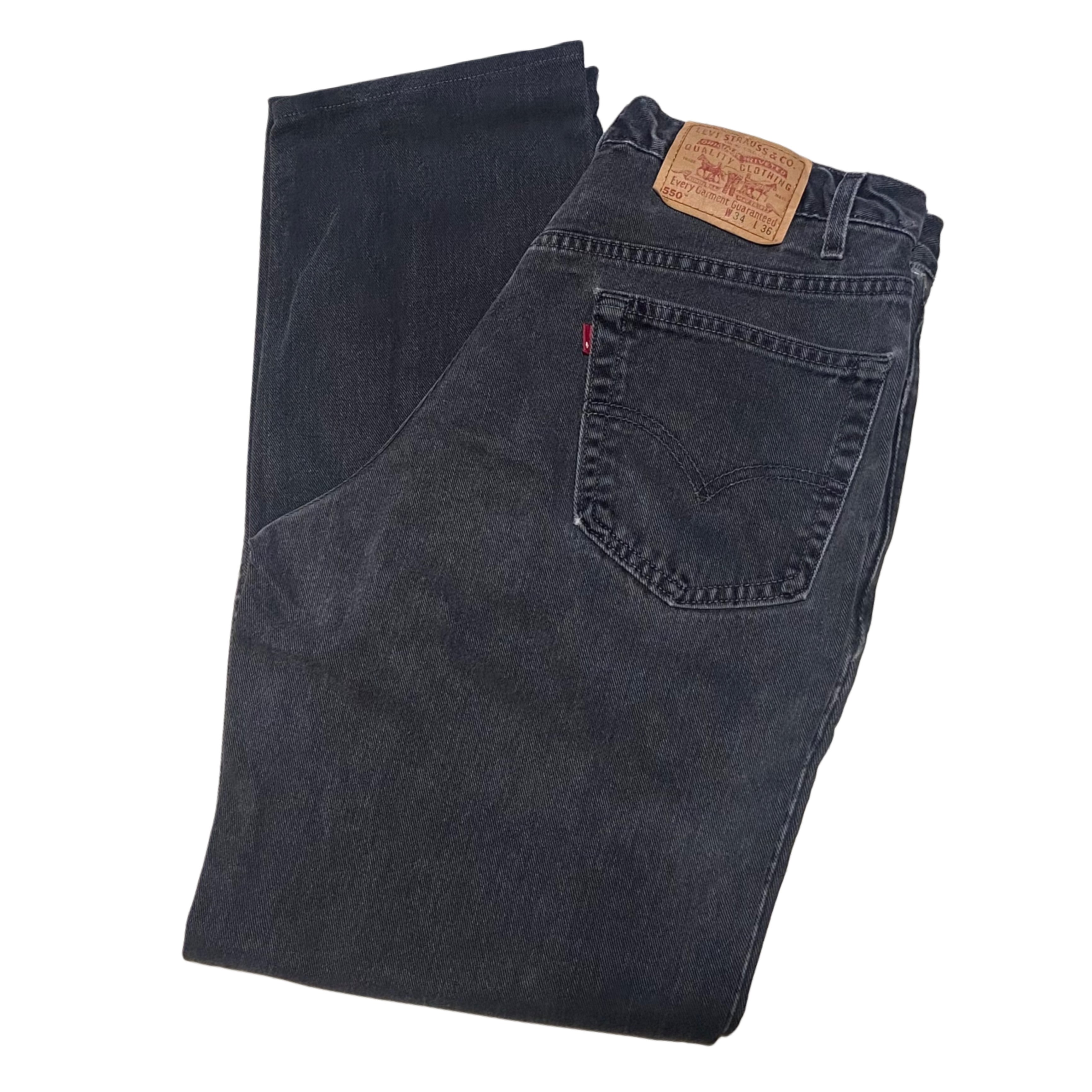 2000s Levis リーバイス 550 ブラックデニム ジーンズ リラックス