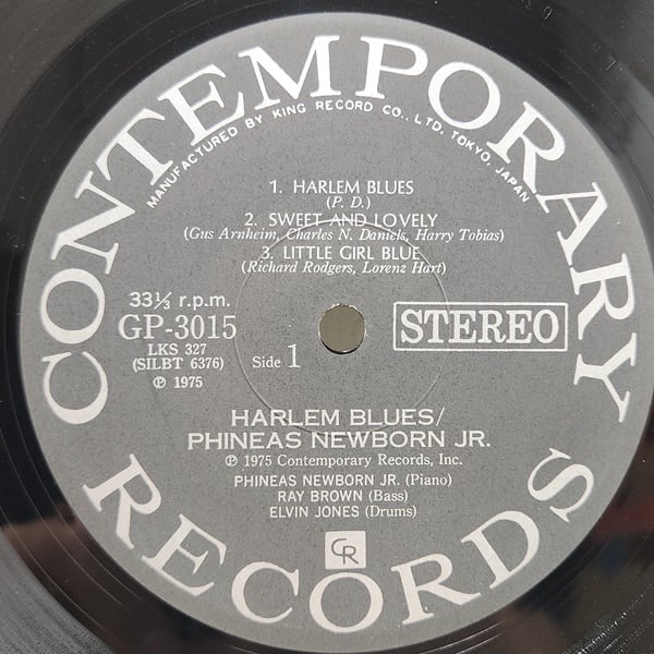Phineas Newborn Jr. / Harlem Blues [GP 3015] - 画像3