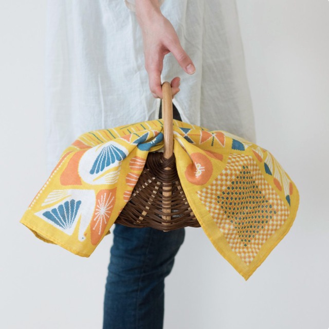 Sorabudo 正方形のダブルガーゼ Mサイズ ダース（イエロー）