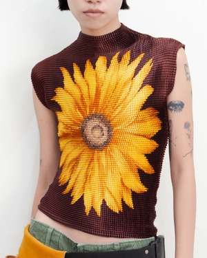 1990-00s sunflower popcorn top