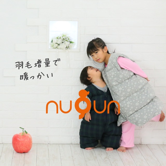 nuQun　ダウンスリーパー【袖付き／ロングサイズM／雪の結晶柄】 | nuQun公式オンラインストア powered by BASE