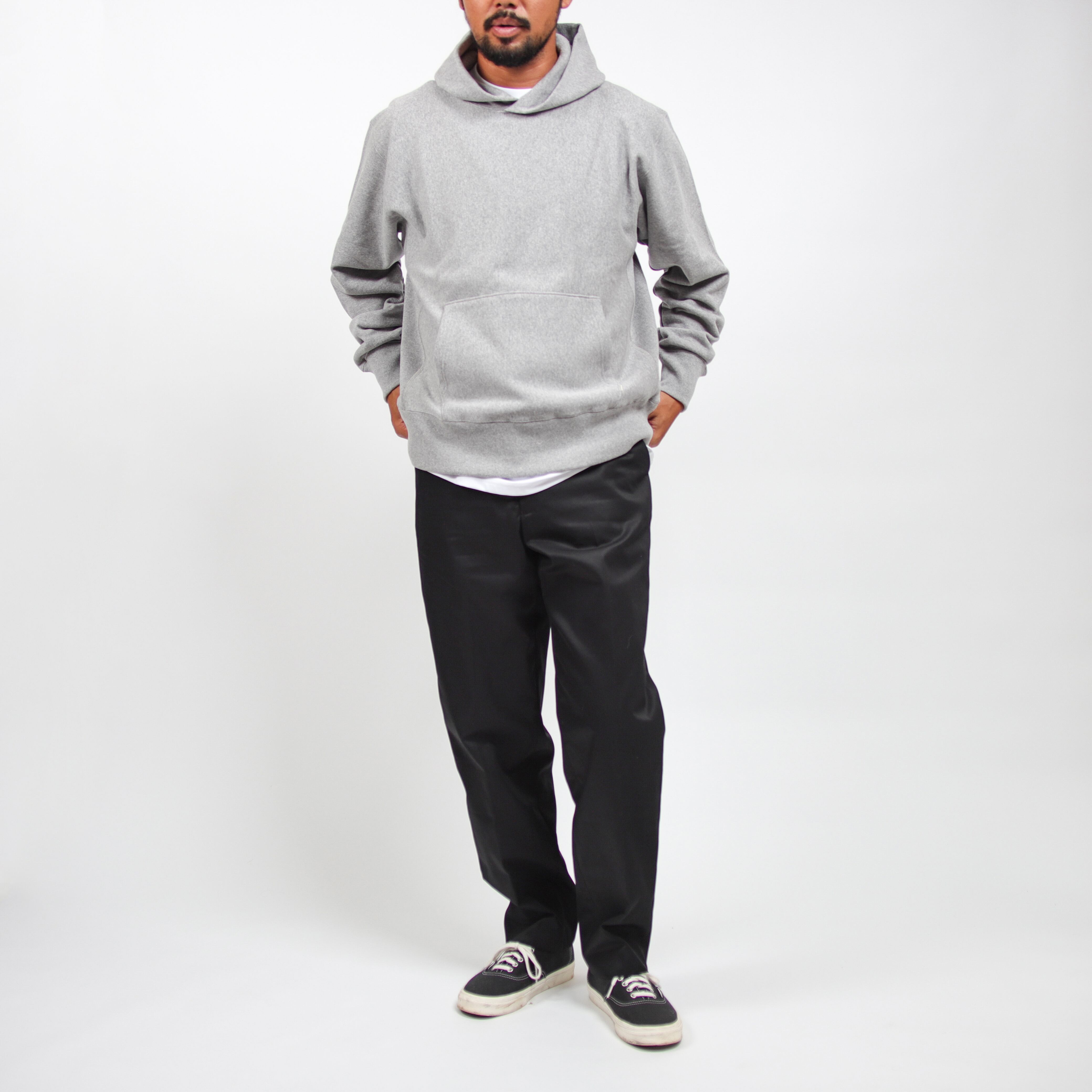 American Cotton Heavy OZ P/O Hoodie (top gray) | OVY