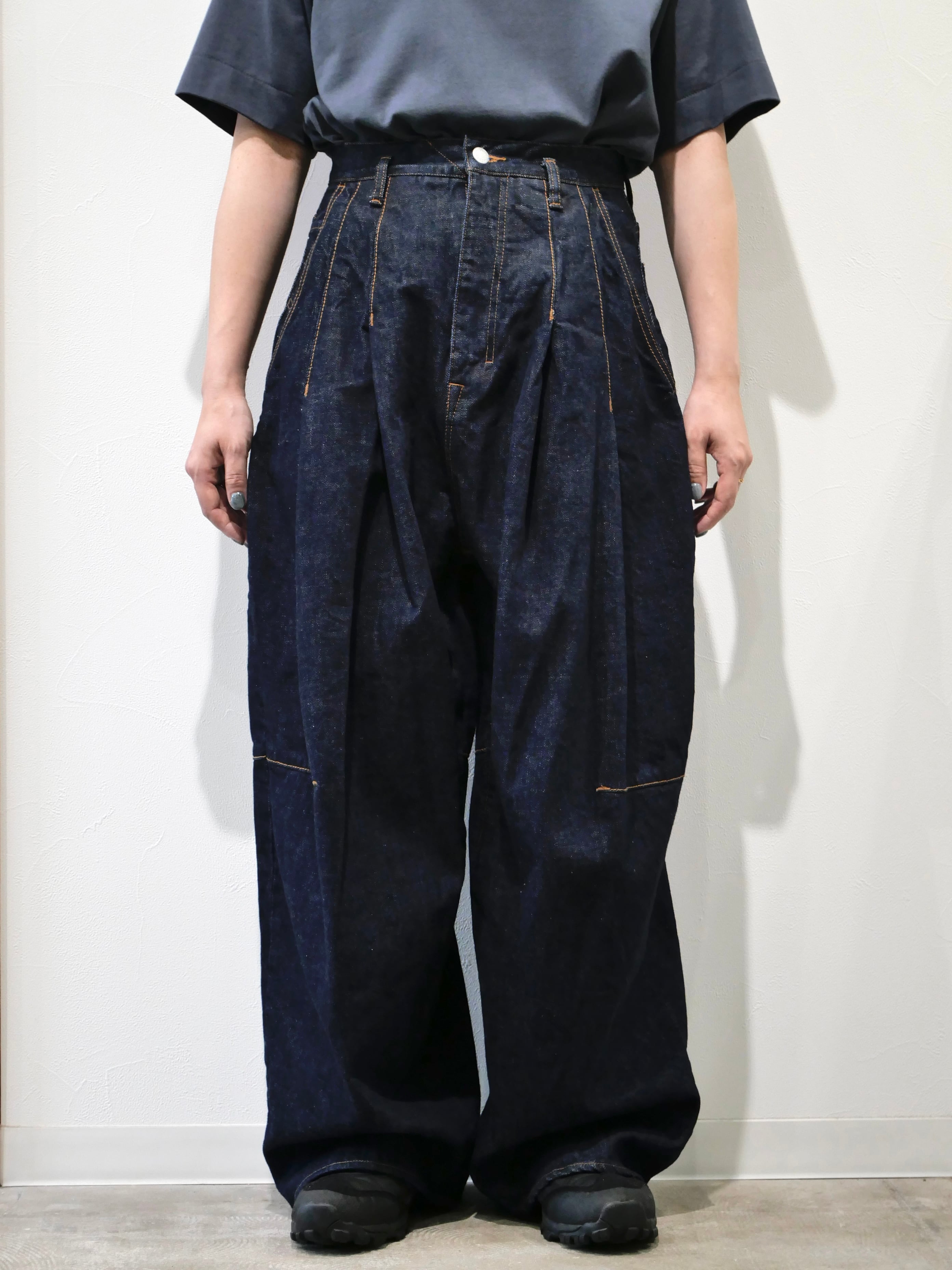 SHINYAKOZUKA ordinary city baggy (ISSUE#9) Indigo | CONSTRUCT1
